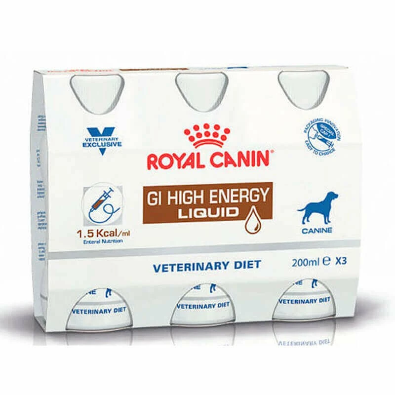 ROYAL CANIN Aliment GASTRO INTESTINAL HIGH ENERGY LIQUIDE Chien 3x200ml 1 ROYAL CANIN Aliment GASTRO INTESTINAL HIGH ENERGY LIQUIDE Chien 3x200ml