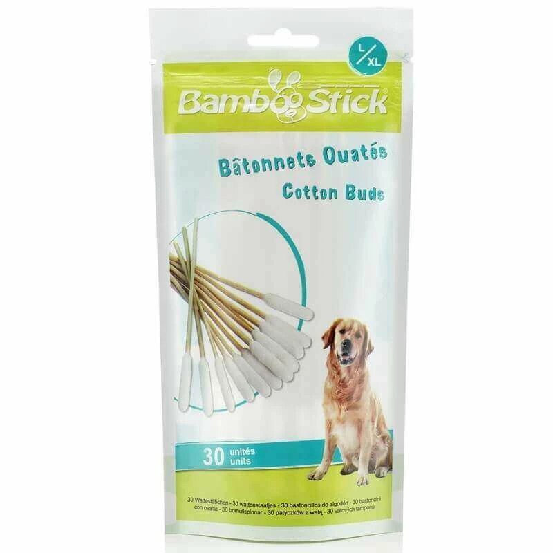 BAMBOOSTICK Bâtonnets Ouatés L/XL Chien 300 Pcs. 1 BAMBOOSTICK Bâtonnets Ouatés L/XL Chien 300 Pcs.