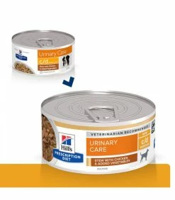 HILL'S Pet Nutrition Pâtée C/D MIJOTES POULET ET LEGUMES Chien 24x156g - Prescription Diet