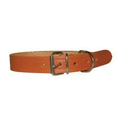 Collier CUIR RIVETE NATUREL T.XS Chien