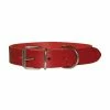 Collier CUIR RIVETE ROUGE T.XS Chien
