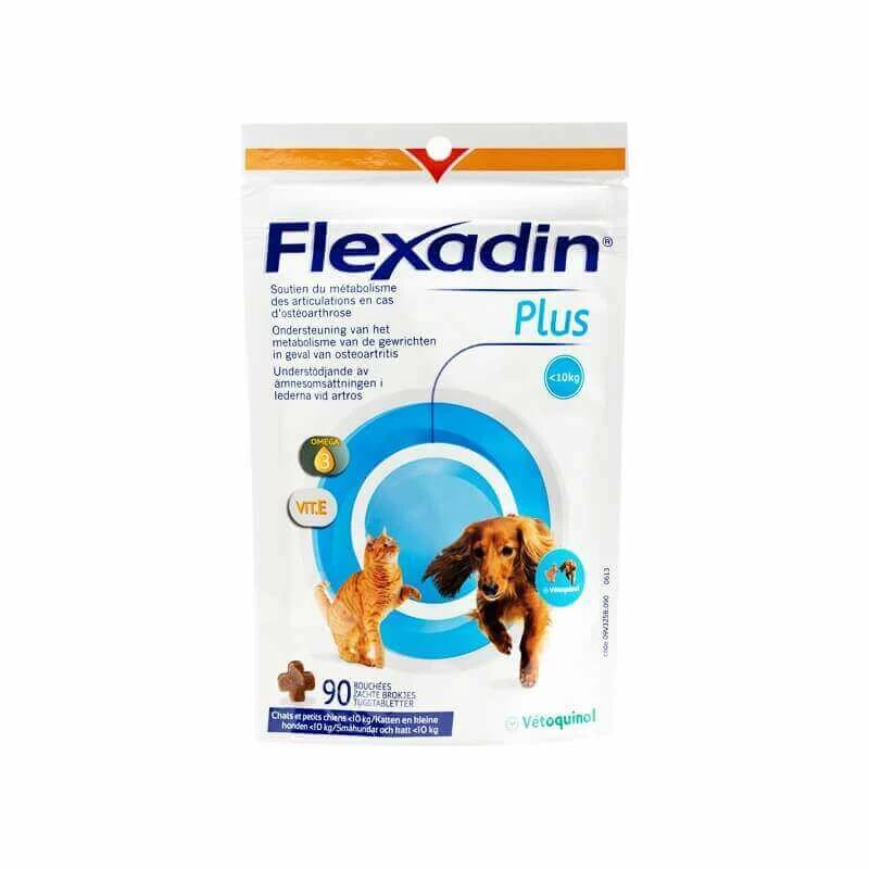 Vetoquinol Complément FLEXADIN PLUS MINI Chien Et Chat 90 Pcs. 1 Vetoquinol Complément FLEXADIN PLUS MINI Chien Et Chat 90 Pcs.