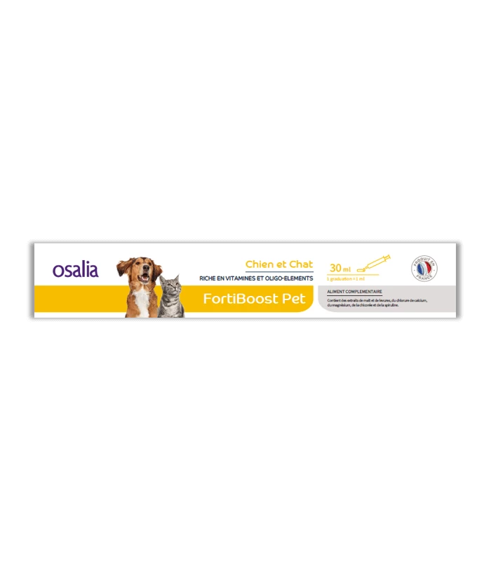 OSALIA Complément FORTIBOOST PET Chien Et Chat 1 OSALIA Complément FORTIBOOST PET Chien Et Chat