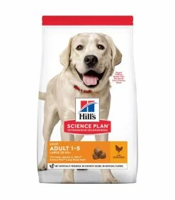 HILL'S Pet Nutrition Croquettes ADULT LIGHT LARGE POULET Chien Sac 18 Kg - Science Plan