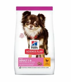 HILL'S Pet Nutrition Croquettes ADULT LIGHT SMALL&MINI POULET Chien Sac 1.5 Kg - Science Plan
