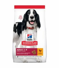 HILL'S Pet Nutrition Croquettes ADULT MEDIUM POULET Chien Sac 2.5 Kg - Science Plan