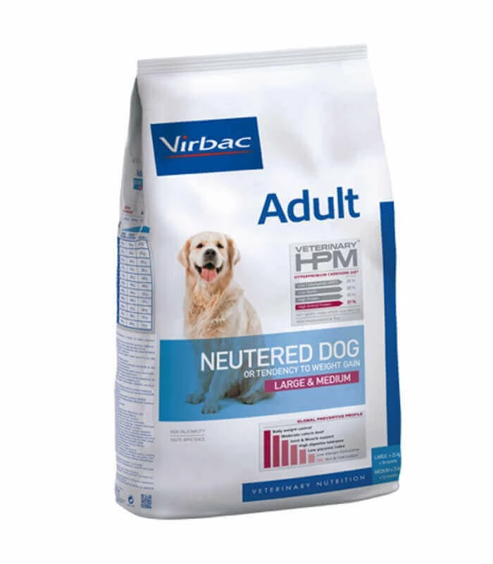 Virbac Croquettes ADULT NEUTERED LARGE & MEDIUM Chien Sac 16 Kg - Veterinary HPM 1 Virbac Croquettes ADULT NEUTERED LARGE & MEDIUM Chien Sac 16 Kg - Veterinary HPM