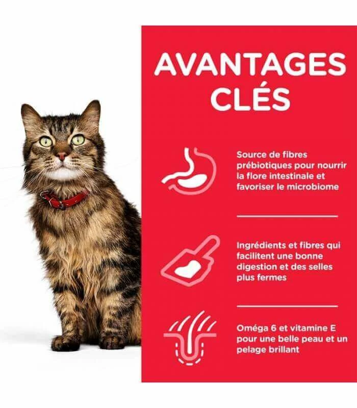 HILL'S Pet Nutrition Croquettes ADULT SENSITIVE STOMACH&SKIN POULET Chat Sac 1,5 Kg - Science Plan 2 HILL'S Pet Nutrition Croquettes ADULT SENSITIVE STOMACH&SKIN POULET Chat Sac 1,5 Kg - Science Plan – Image 2