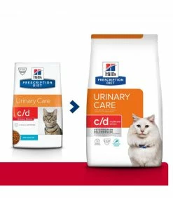 HILL'S Pet Nutrition Croquettes C/D URINARY STRESS MULTICARE POISSON Chat Sac 3 Kg - Prescription Diet