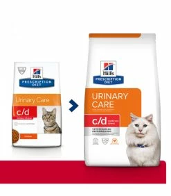 HILL'S Pet Nutrition Croquettes C/D URINARY STRESS MULTICARE POULET Chat Sac 8 Kg - Prescription Diet
