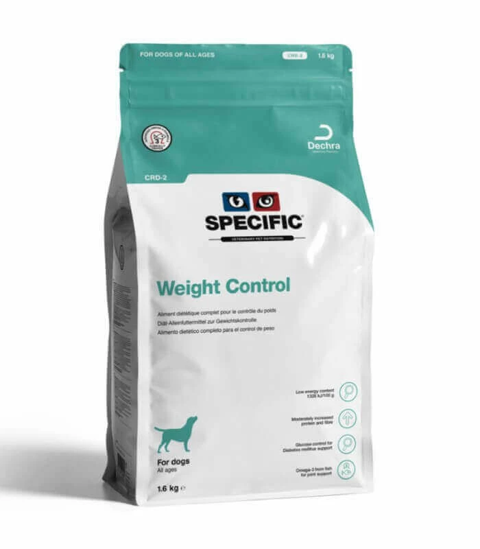 DECHRA Croquettes CRD-2 WEIGHT CONTROL Chien Sac 1.6 Kg - Specific 1 DECHRA Croquettes CRD-2 WEIGHT CONTROL Chien Sac 1.6 Kg - Specific