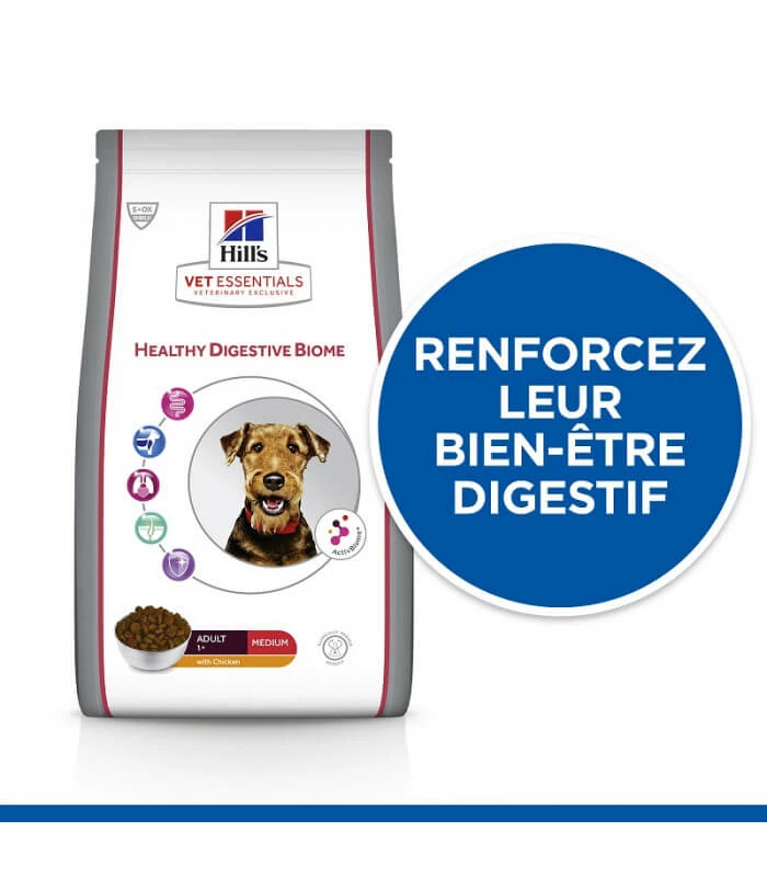 HILL'S Pet Nutrition Croquettes HEALTHY DIGESTIVE BIOME MEDIUM Chien Sac 2 Kg - Vet Essentials 2 HILL'S Pet Nutrition Croquettes HEALTHY DIGESTIVE BIOME MEDIUM Chien Sac 2 Kg - Vet Essentials – Image 2