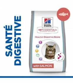 HILL'S Pet Nutrition Croquettes HEALTHY DIGESTIVE BIOME SAUMON Chat Sac 8 Kg - Vet Essentials -alimentation chats boutique croquettes healthy digestive biome saumon chat sac 8 kg vet essentials 4