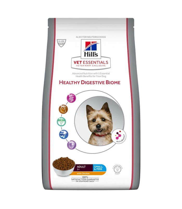 HILL'S Pet Nutrition Croquettes HEALTHY DIGESTIVE BIOME SMALL & MINI Chien Sac 7 Kg - Vet Essentials 1 HILL'S Pet Nutrition Croquettes HEALTHY DIGESTIVE BIOME SMALL & MINI Chien Sac 7 Kg - Vet Essentials