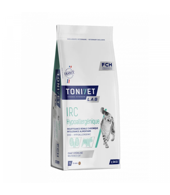 Codico Croquettes IRC HYPOALLERGENIQUE Chat Sac 5 Kg – Tonivet Lab 1 Codico Croquettes IRC HYPOALLERGENIQUE Chat Sac 5 Kg – Tonivet Lab
