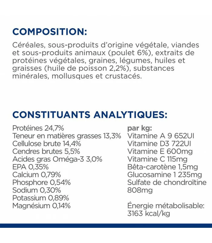 HILL'S Pet Nutrition Croquettes J/D METABOLIC + MOBILITY MINI POULET Chien Sac 3 Kg - Prescription Diet 7 HILL'S Pet Nutrition Croquettes J/D METABOLIC + MOBILITY MINI POULET Chien Sac 3 Kg - Prescription Diet – Image 7