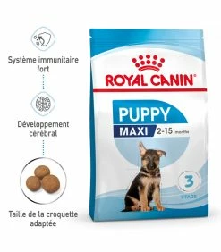 ROYAL CANIN Croquettes Dog Maxi Puppy Sac 4 Kg - Veterinary Care Nutrition -alimentation chats boutique croquettes junior large chien sac 14 kg veterinary care nutrition 26