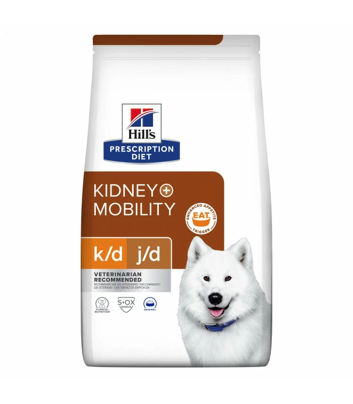 HILL'S Pet Nutrition Croquettes K/D J/D KIDNEY + MOBILITY Chien Sac 4 Kg - Prescription Diet 2 HILL'S Pet Nutrition Croquettes K/D J/D KIDNEY + MOBILITY Chien Sac 4 Kg - Prescription Diet – Image 2