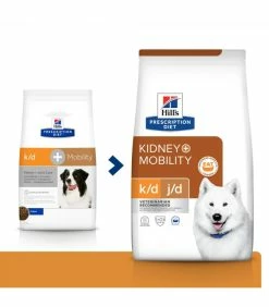 HILL'S Pet Nutrition Croquettes K/D J/D KIDNEY + MOBILITY Chien Sac 4 Kg - Prescription Diet
