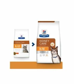 HILL'S Pet Nutrition Croquettes K/D KIDNEY POULET Chat Sac 3 Kg - Prescription Diet