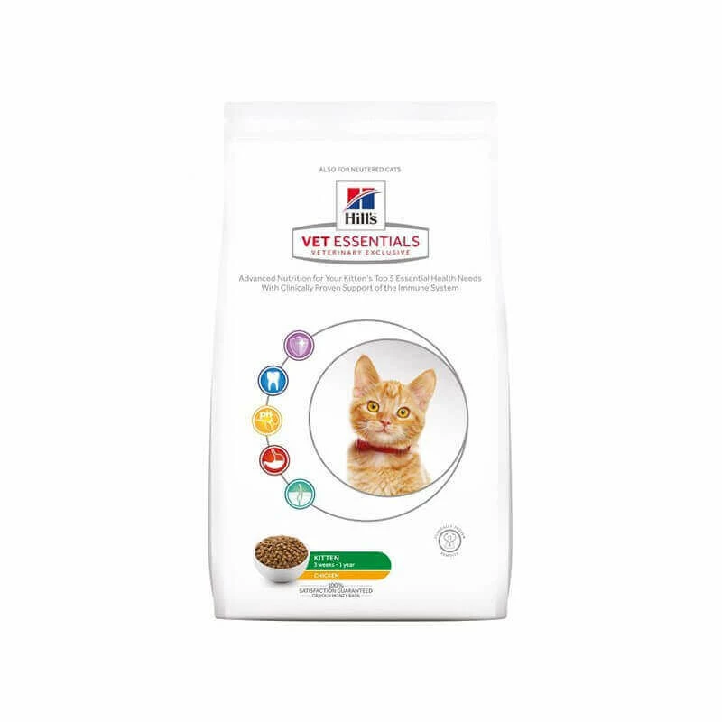 HILL'S Pet Nutrition Croquettes KITTEN GROWTH POULET Chat Sac 2.5 Kg - Vet Essentials 1 HILL'S Pet Nutrition Croquettes KITTEN GROWTH POULET Chat Sac 2.5 Kg - Vet Essentials