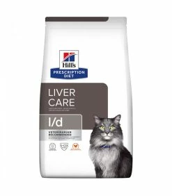 HILL'S Pet Nutrition Croquettes L/D LIVER CARE POULET Chat Sac 1.5 Kg - Prescription Diet -alimentation chats boutique croquettes ld liver care poulet chat sac 1 kg prescription diet 2