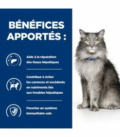 HILL'S Pet Nutrition Croquettes L/D LIVER CARE POULET Chat Sac 1.5 Kg - Prescription Diet -alimentation chats boutique croquettes ld liver care poulet chat sac 1 kg prescription diet 5