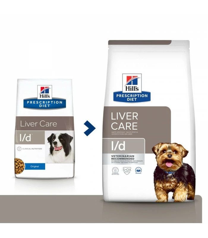 HILL'S Pet Nutrition Croquettes L/D LIVER Chien Sac 10 Kg - Prescription Diet 1 HILL'S Pet Nutrition Croquettes L/D LIVER Chien Sac 10 Kg - Prescription Diet