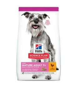 HILL'S Pet Nutrition Croquettes MATURE ADULT 7+ LIGHT SMALL&MINI POULET Chien Sac 2.5 Kg - Science Plan
