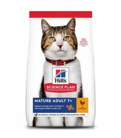 HILL'S Pet Nutrition Croquettes MATURE ADULT 7+ POULET Chat Sac 3 Kg - Science Plan