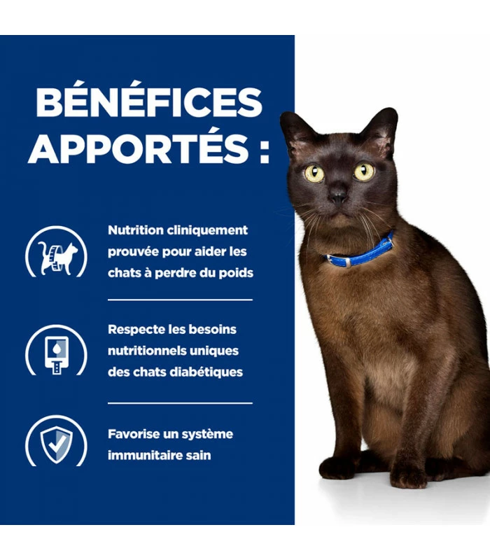 HILL'S Pet Nutrition Croquettes M/D DIABETES POULET Chat Sac 1.5 Kg - Prescription Diet 5 HILL'S Pet Nutrition Croquettes M/D DIABETES POULET Chat Sac 1.5 Kg - Prescription Diet – Image 5
