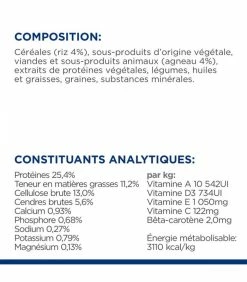 HILL'S Pet Nutrition Croquettes METABOLIC AGNEAU & RIZ Chien Sac 12 Kg - Prescription Diet -alimentation chats boutique croquettes metabolic agneau riz chien sac 12 kg prescription diet 7