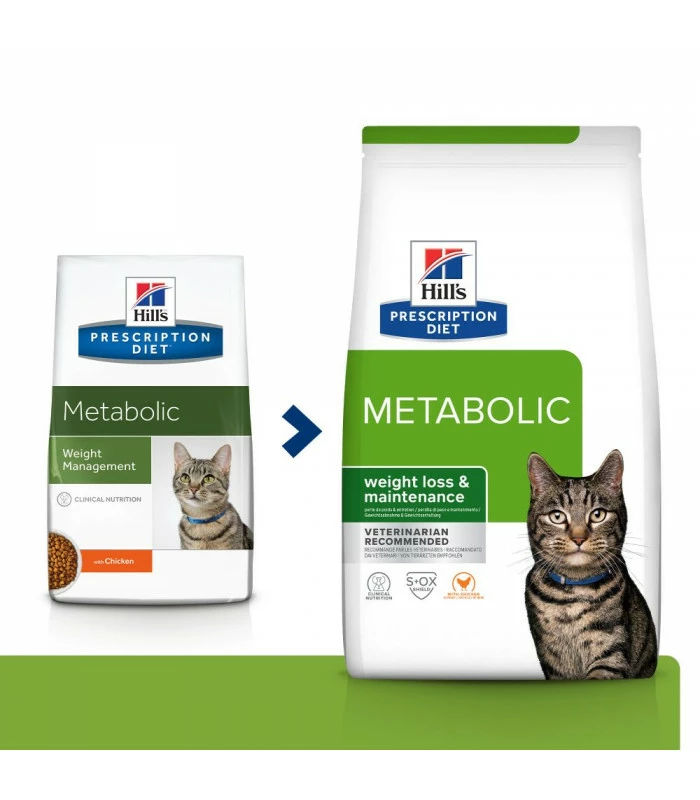 HILL'S Pet Nutrition Croquettes METABOLIC THON Chat Sac 8 Kg - Prescription Diet 1 HILL'S Pet Nutrition Croquettes METABOLIC THON Chat Sac 8 Kg - Prescription Diet