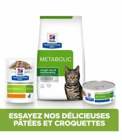 HILL'S Pet Nutrition Croquettes METABOLIC THON Chat Sac 3 Kg - Prescription Diet -alimentation chats boutique croquettes metabolic poulet chat sac 3 kg prescription diet 26