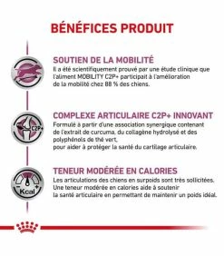 ROYAL CANIN Croquettes MOBILITY SUPPORT Chien Sac 7 Kg - Veterinary Health Nutrition -alimentation chats boutique croquettes mobility support chien sac 7 kg veterinary health nutrition 2