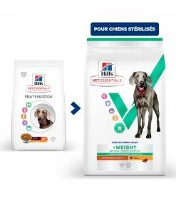 HILL'S Pet Nutrition Croquettes Canine Multibenefits Weight Adult Large Breed Poulet 14 Kg - Vet Essentials
