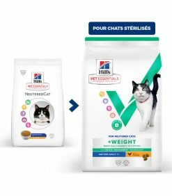HILL'S Pet Nutrition Croquettes Feline Multi-Benefit Weight Mature POULET Chat Sac 3 Kg - Vet Essentials