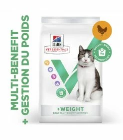 HILL'S Pet Nutrition Croquettes Feline Multi-Benefit + Weight Poulet Chat Sac 3 Kg - Vet Essentials -alimentation chats boutique croquettes neutered young adult poulet chat sac 14 kg vetessentials 17