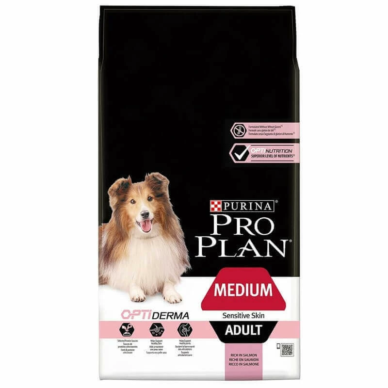 Purina Croquettes OPTIDERMA MEDIUM ADULT SAUMON Chien Sac 14 Kg - Pro Plan 1 Purina Croquettes OPTIDERMA MEDIUM ADULT SAUMON Chien Sac 14 Kg - Pro Plan
