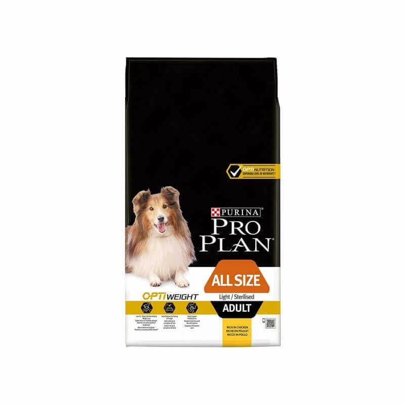 Purina Croquettes OPTIWEIGHT S/M/L ADULT STERILISED POULET Chien Sac 3 Kg - Pro Plan 1 Purina Croquettes OPTIWEIGHT S/M/L ADULT STERILISED POULET Chien Sac 3 Kg - Pro Plan