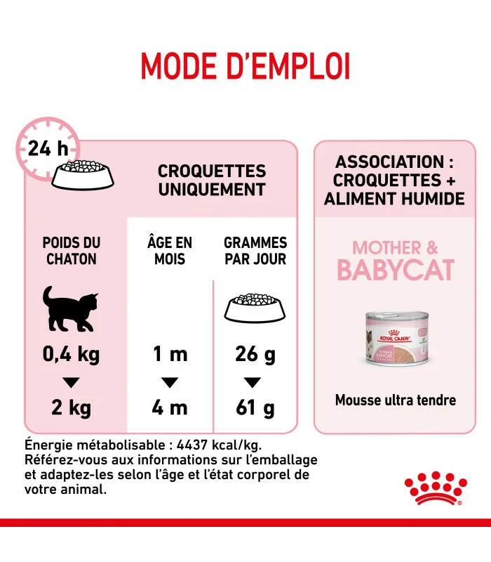 ROYAL CANIN Croquettes Cat Mother And Babycat Chat Sac 4 Kg - Veterinary Care Nutrition 6 ROYAL CANIN Croquettes Cat Mother And Babycat Chat Sac 4 Kg - Veterinary Care Nutrition – Image 6