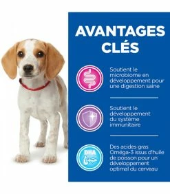 HILL'S Pet Nutrition Croquettes PUPPY GROWTH ACTIVE BIOME + MEDIUM POULET Chien Sac 2 Kg - Vet Essentials 9 HILL'S Pet Nutrition Croquettes PUPPY GROWTH ACTIVE BIOME + MEDIUM POULET Chien Sac 2 Kg - Vet Essentials -alimentation chats boutique croquettes puppy growth active biome medium poulet chien sac 2 kg vet essentials 2