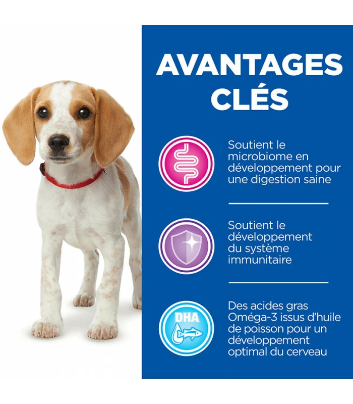 HILL'S Pet Nutrition Croquettes PUPPY GROWTH ACTIVE BIOME + MEDIUM POULET Chien Sac 2 Kg - Vet Essentials 3 HILL'S Pet Nutrition Croquettes PUPPY GROWTH ACTIVE BIOME + MEDIUM POULET Chien Sac 2 Kg - Vet Essentials – Image 3