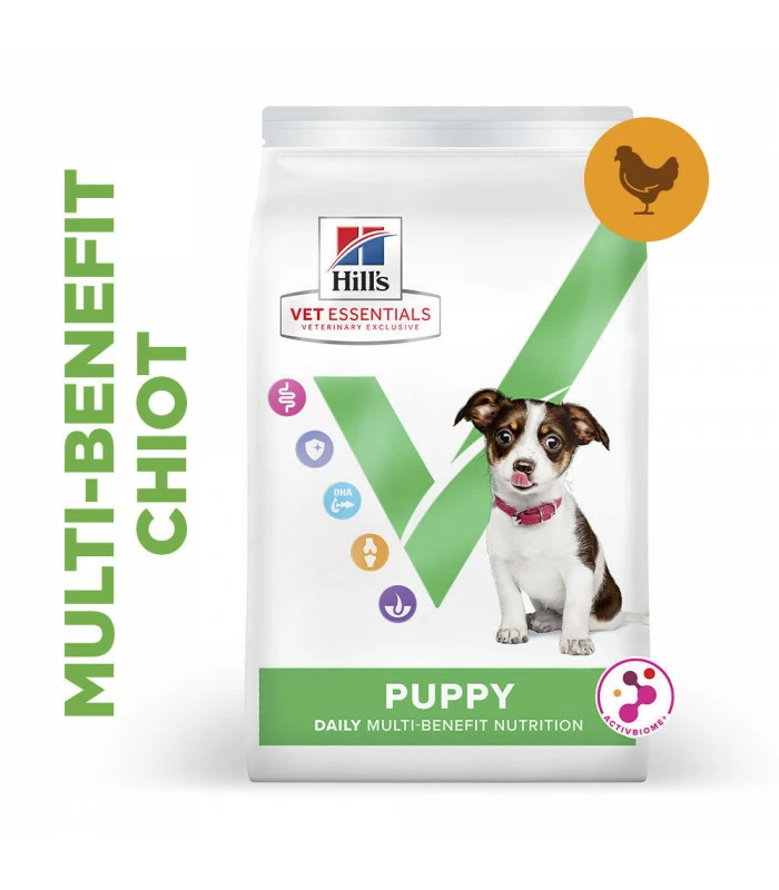 HILL'S Pet Nutrition Croquettes Canine Multi-Benefit Puppy Medium Poulet 8kg - Vet Essentials 1 HILL'S Pet Nutrition Croquettes Canine Multi-Benefit Puppy Medium Poulet 8kg - Vet Essentials