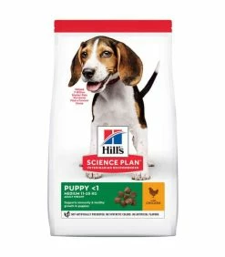 HILL'S Pet Nutrition Croquettes PUPPY MEDIUM POULET Sac 14 Kg Chiot - Science Plan