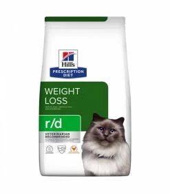 HILL'S Pet Nutrition Croquettes R/D WEIGHT LOSS POULET Chat Sac 1.5 Kg - Prescription Diet -alimentation chats boutique croquettes rd weight loss poulet chat sac 15 kg prescription diet 2