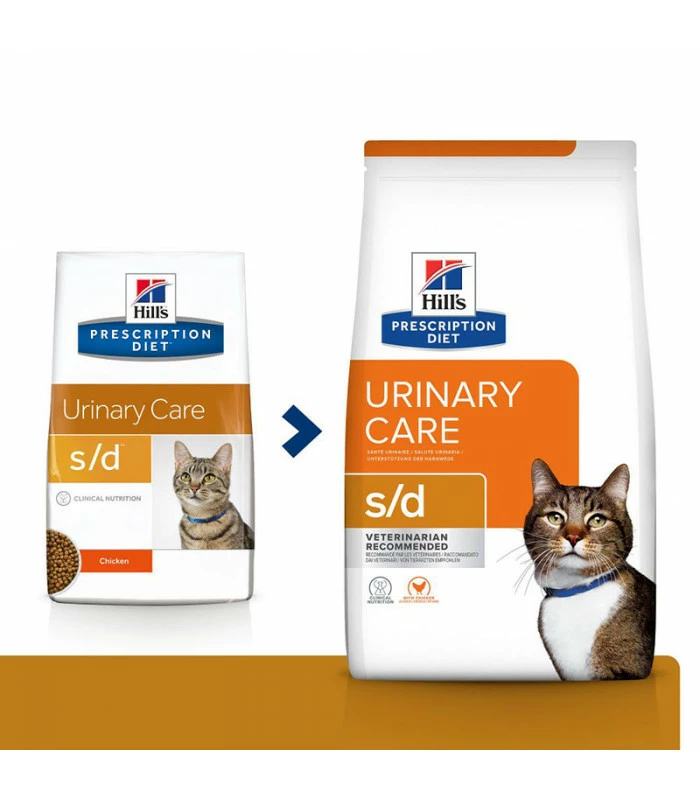 HILL'S Pet Nutrition Croquettes S/D URINARY POULET Chat Sac 1.5 Kg - Prescription Diet 1 HILL'S Pet Nutrition Croquettes S/D URINARY POULET Chat Sac 1.5 Kg - Prescription Diet