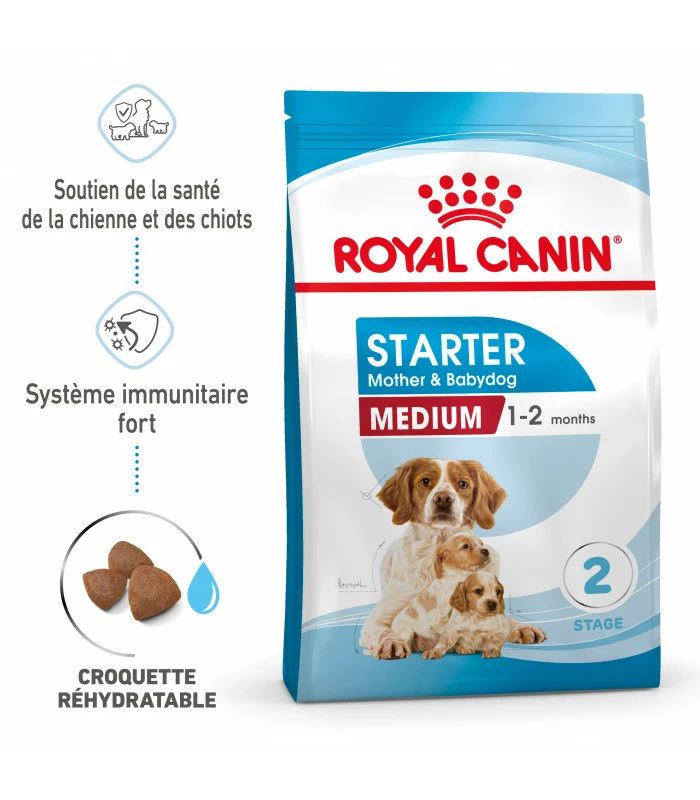 ROYAL CANIN Croquettes STARTER MEDIUM Chien Sac 15 Kg - Veterinary Care Nutrition 9 ROYAL CANIN Croquettes STARTER MEDIUM Chien Sac 15 Kg - Veterinary Care Nutrition – Image 9