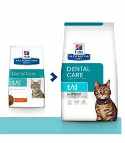 HILL'S Pet Nutrition Croquettes T/D DENTAL POULET Chat Sac 3 Kg - Prescription Diet