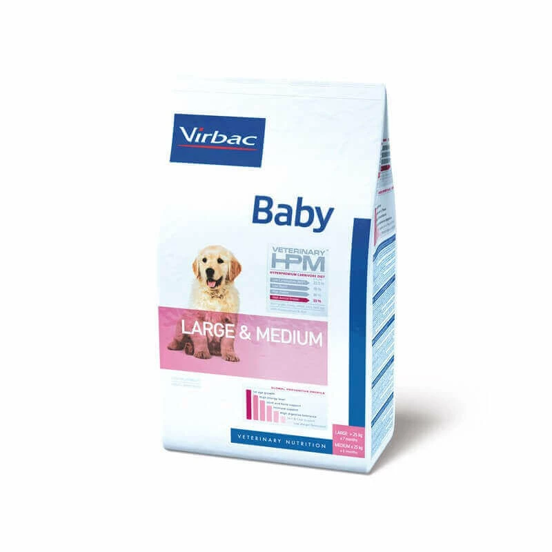 Virbac Croquettes BABY MEDIUM & LARGE Chien Sac 12 Kg - Veterinary HPM 1 Virbac Croquettes BABY MEDIUM & LARGE Chien Sac 12 Kg - Veterinary HPM